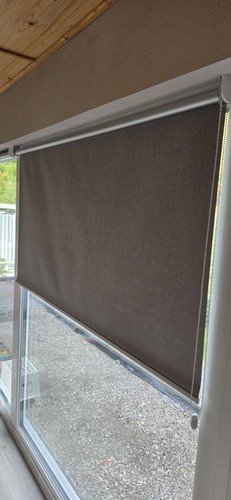 Blickdichtes stoff rollo grau - blickdichtes,
