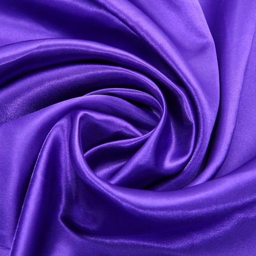 Satin dunkellila stoff - dunkellila,