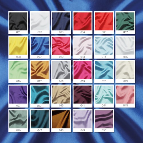 Satin stoff uni meterware 5m - uni, 0,5m